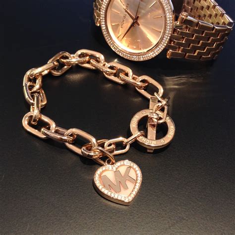 michael kors rose gold jewellery